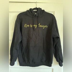 Gildan Black “Kim Is My Lawyer” Hoodie